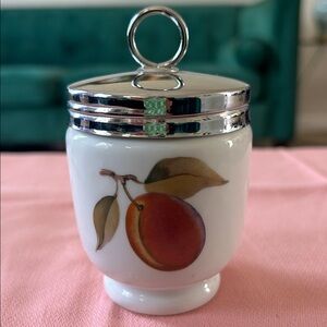 ROYAL WORCESTER King Size EGG CUP -Pattern: Evesham Gold, fruit motif. Vintage